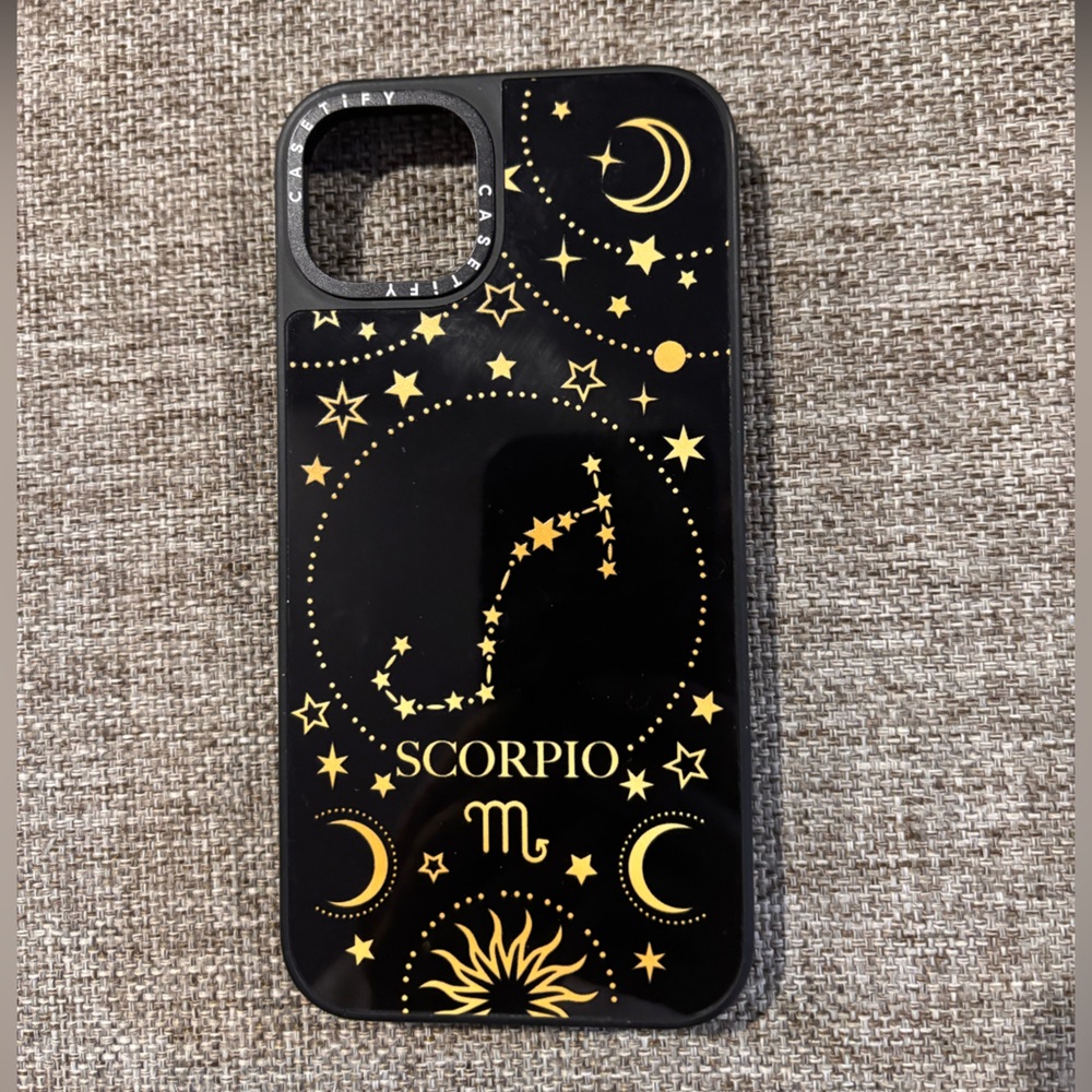Casetify Zodiac Black and Gold Phone Case